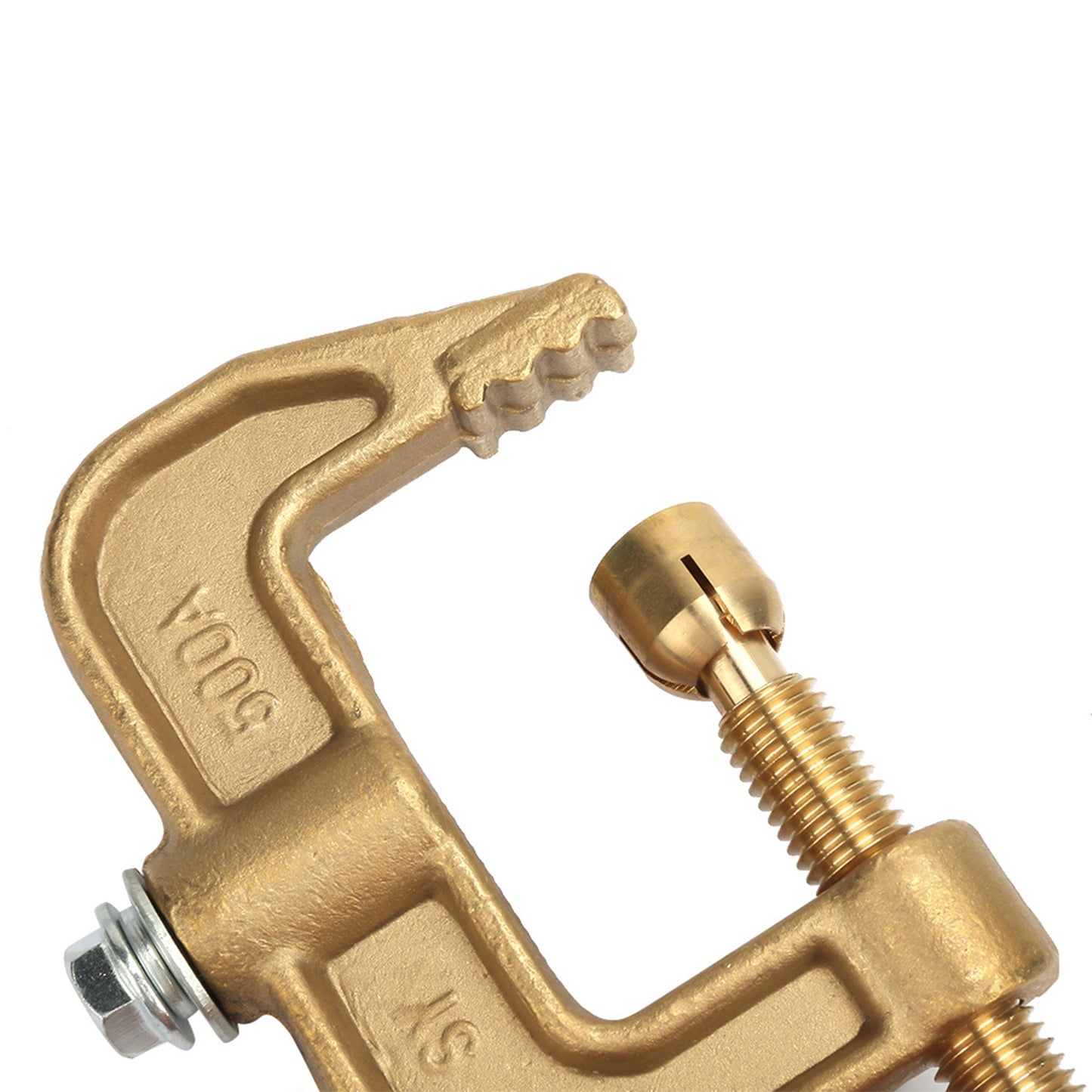 500A Brass Material Classical G Shape Ground Welding Earth Clamp for Welding Machine