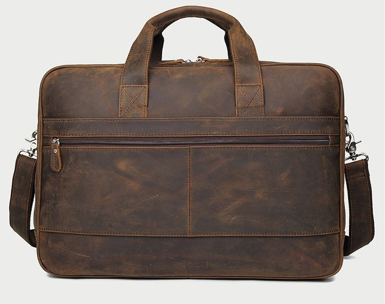 Men's Crazy Horse Leather Business Bag