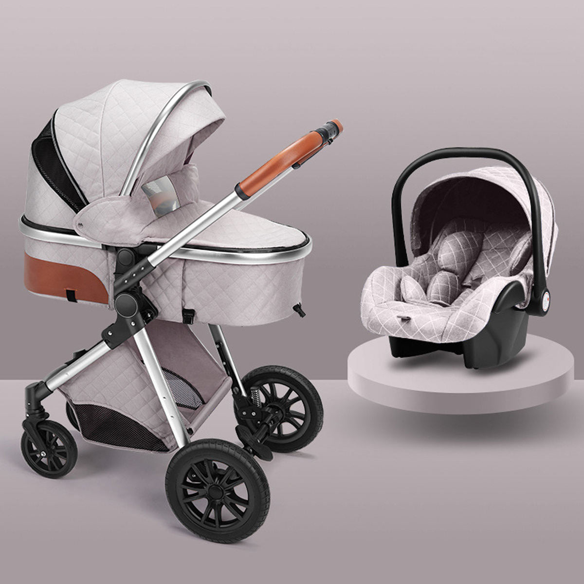 High landscape baby stroller that can sit or lie down lightweight folding two-way shock-absorbing newborn baby stroller