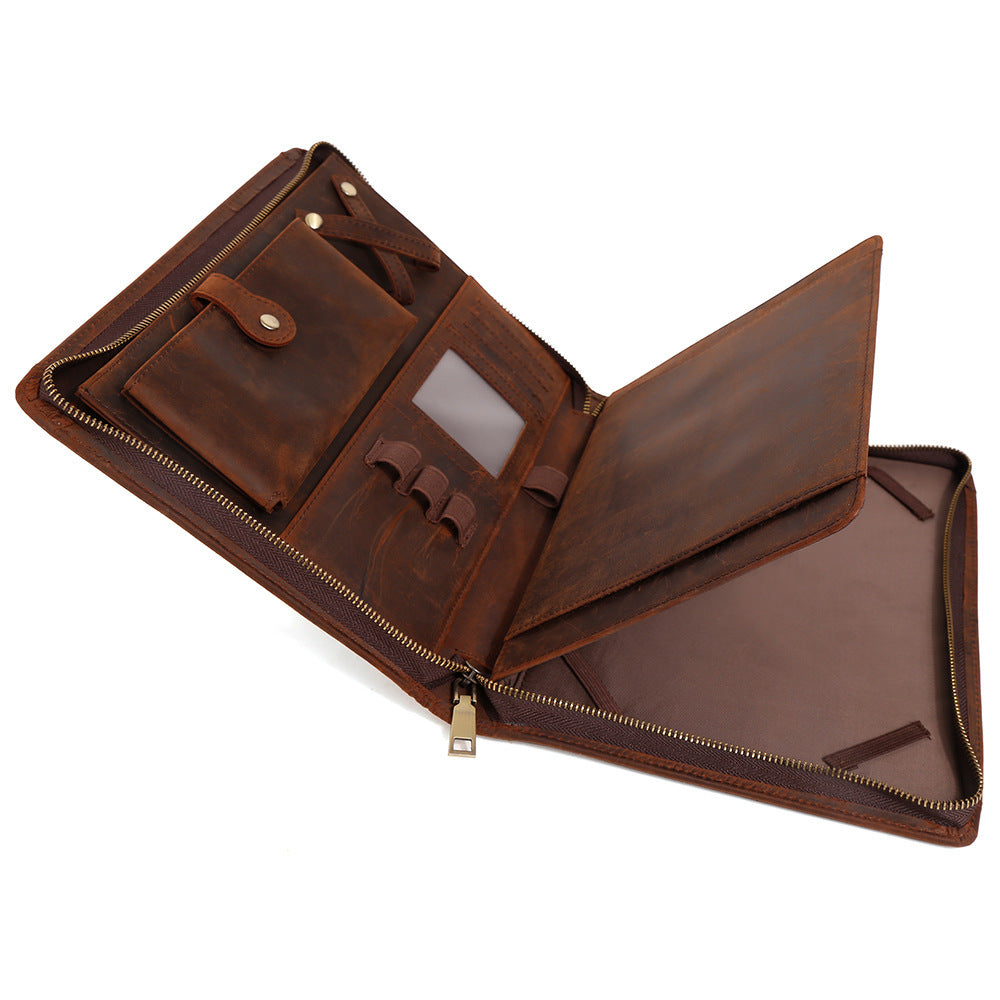 Cowhide Computer Protective Case Leather Bag