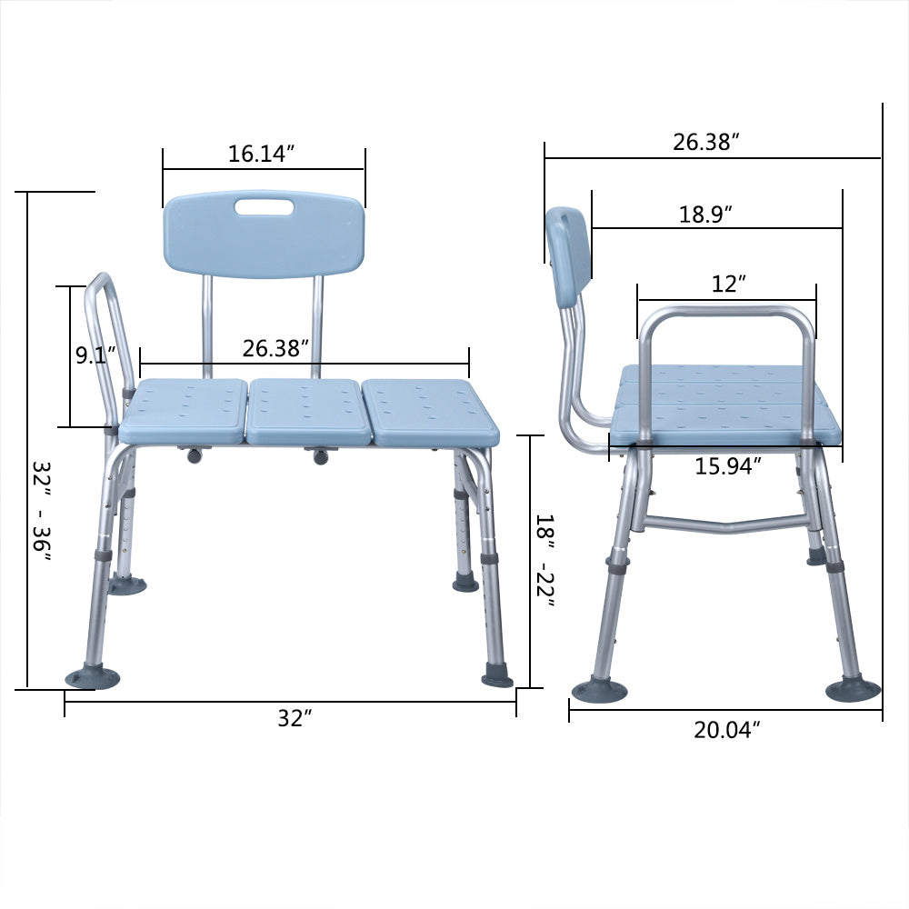 1.35MM THREE-PIECE BATH CHAIR CST-3062-BLUE