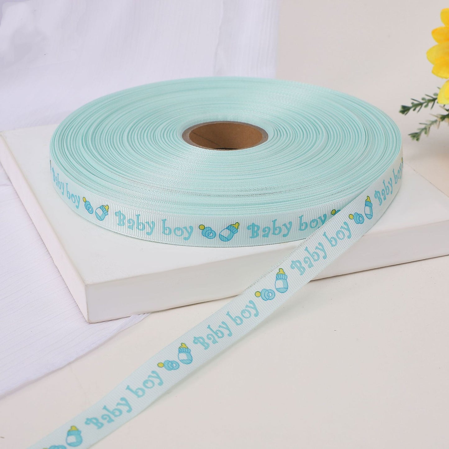 Colorful Baby Printed Ribbon DIY Baby Products Milk Bottle Packaging Tape