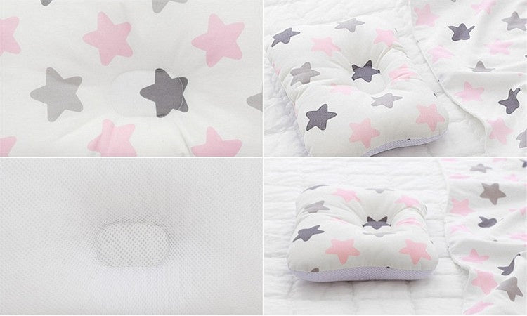 3d Breathable Mesh Four Seasons Baby Pillow Anti-deviation Head