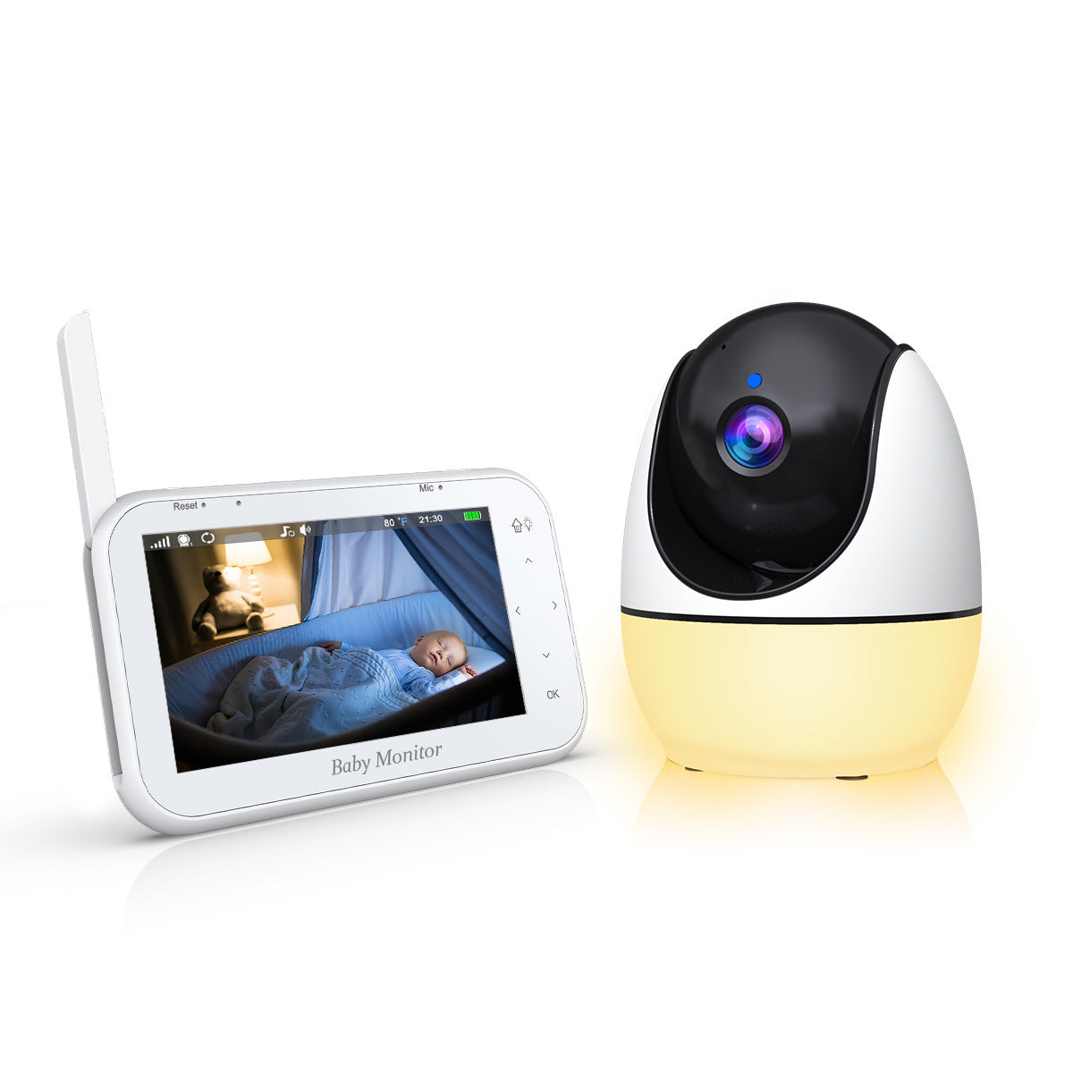 Wireless Voice Intercom With Screen Baby Monitor Sleep Children Monitoring