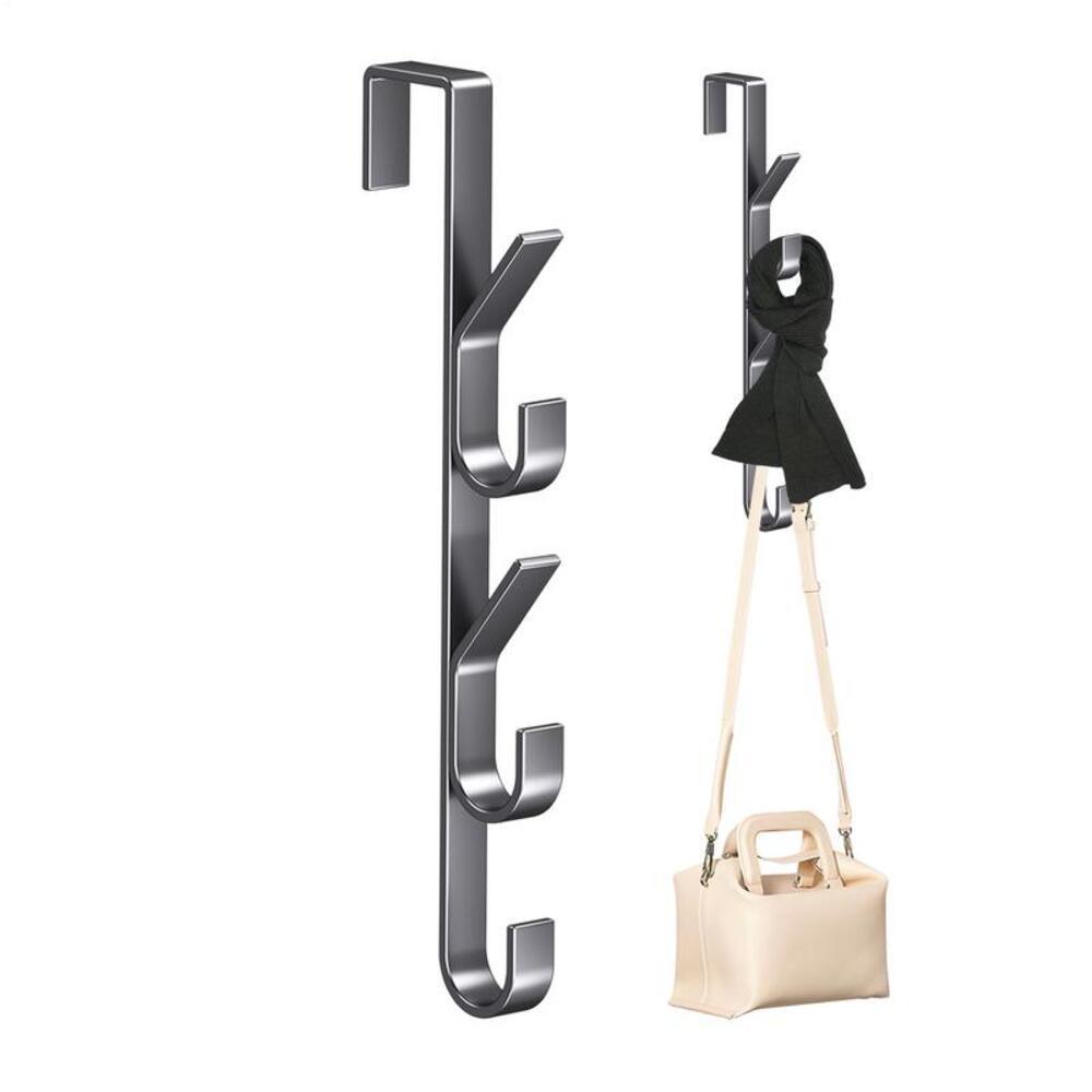 Door Hanger Clothes Hanging Carbon Steel Sturdy Over The Door Hooks Versatile Clothes Hanger Home Storage Organization Hooks