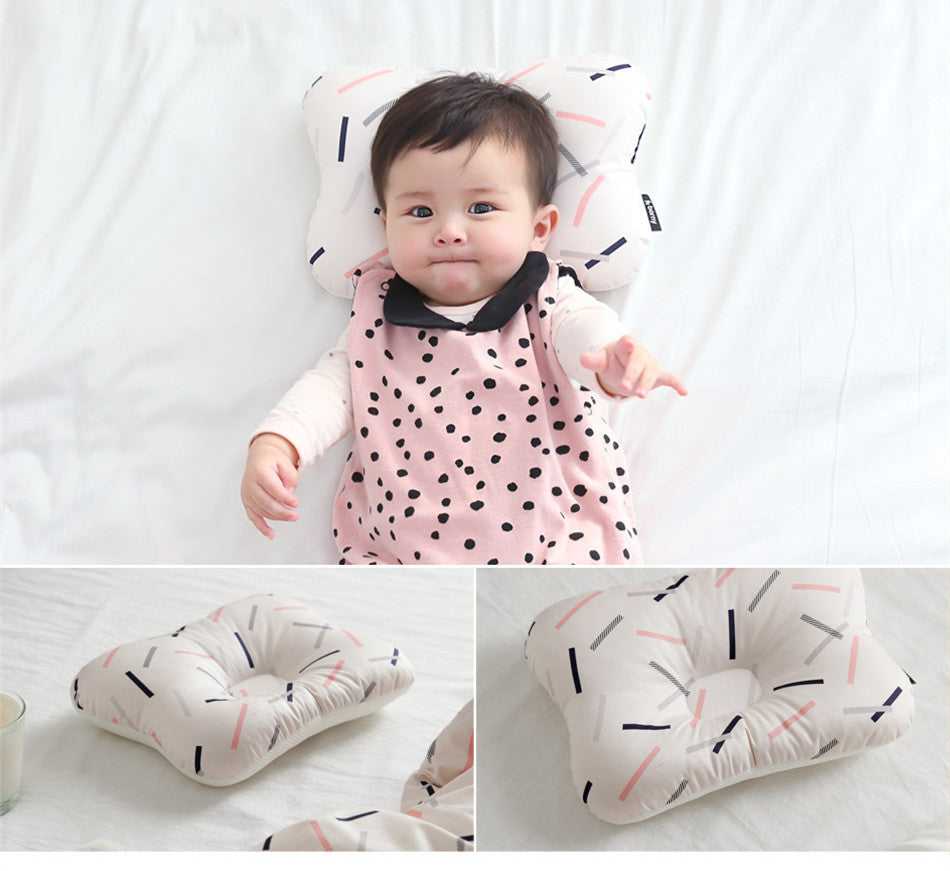 3d Breathable Mesh Four Seasons Baby Pillow Anti-deviation Head