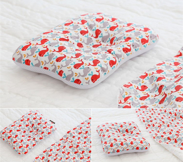 3d Breathable Mesh Four Seasons Baby Pillow Anti-deviation Head