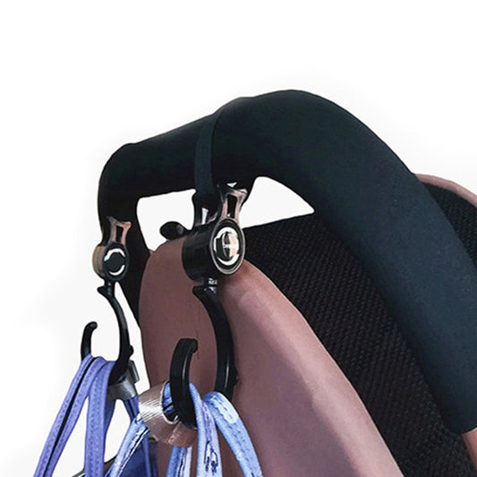 2pcs/ Baby Hanger Baby Bag Stroller Hooks Pram Rotate 360 Degree baby car seat accessories stroller organizer