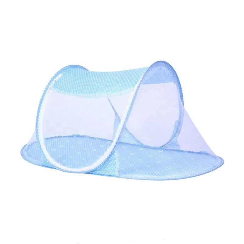 Folding mosquito net with sleeping pad pillow mosquito net bed three piece set music 0-3 year old children's mosquito net