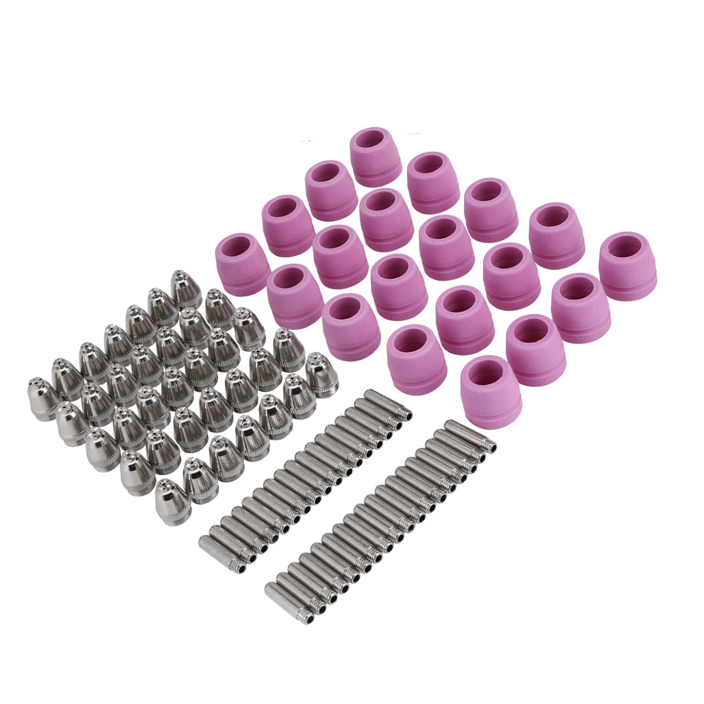 90 pcs/set Plasma Cutter Cutting Torch Consumables Electrode Nozzles Cups Kit