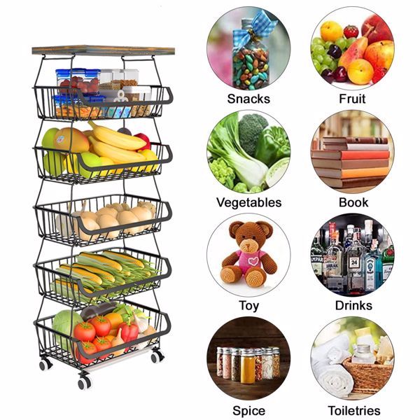 6-layer Fruit Basket Rack, Not Shipped On Weekends