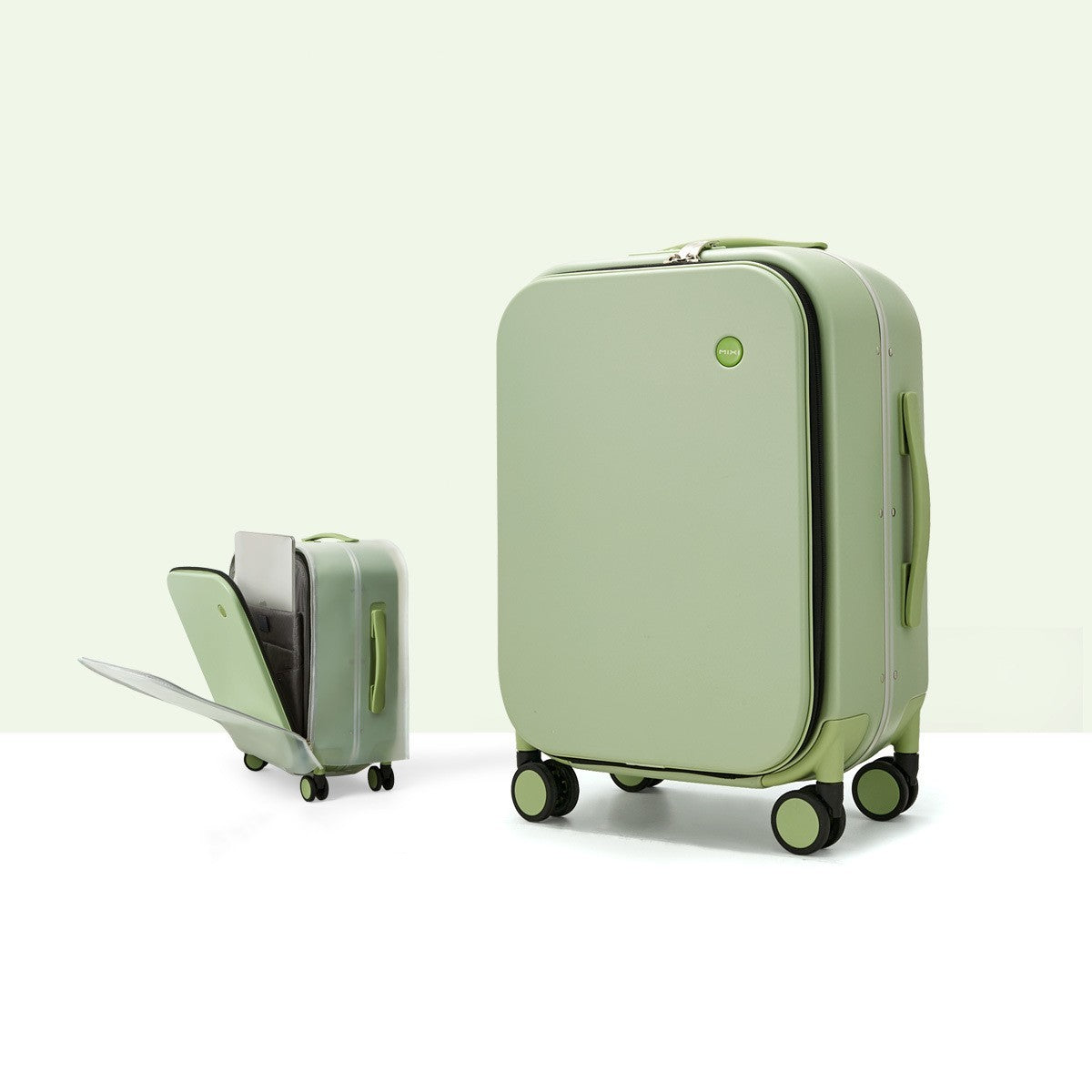 Front Opening Boarding 20 Suitcase Aluminum Frame