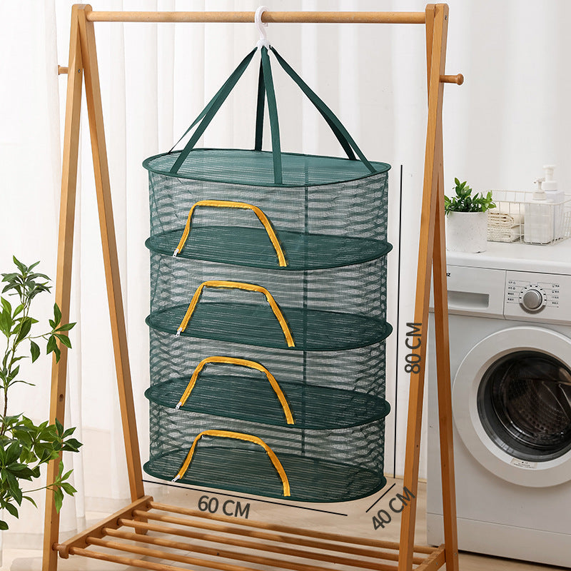 Hanging Network Dry Goods Artifact Fly Cage Foldable Balcony Drying Things