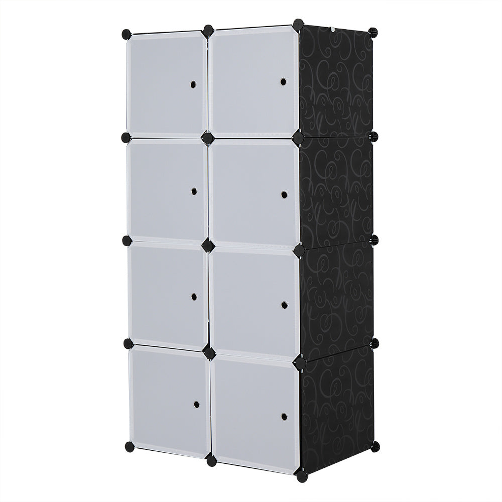 Freely Assemble DIY Style Rubik's Cube Wardrobe, Deepened 4 Layers And 8 Grids, 72x47x142cm