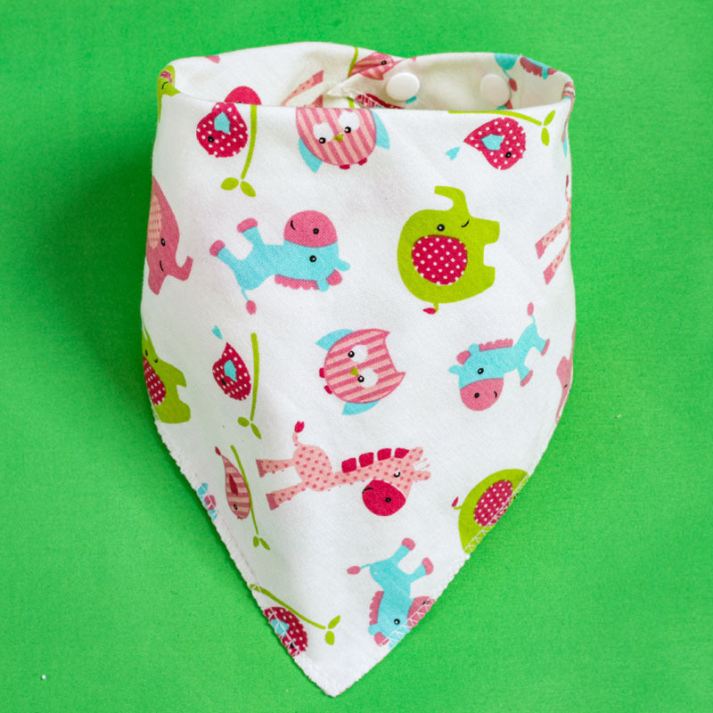 Baby Drooling Towel Baby Triangle Towel Double Layer According To The Buckle Newborn Children's Headscarf Bib Scarf