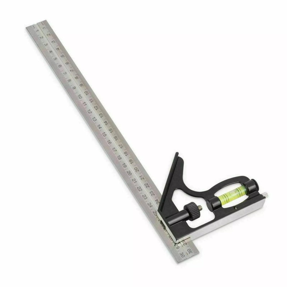 300mm 12  Adjustable Engineers Combination Try Square Set Right Angle Ruler UK