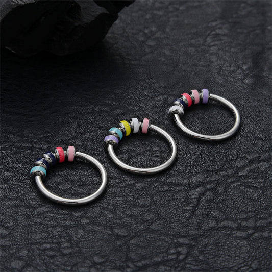 Enamel Fingertip Rotation Stress Relief Ring