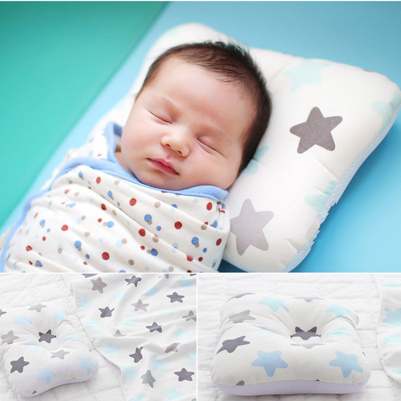 3d Breathable Mesh Four Seasons Baby Pillow Anti-deviation Head