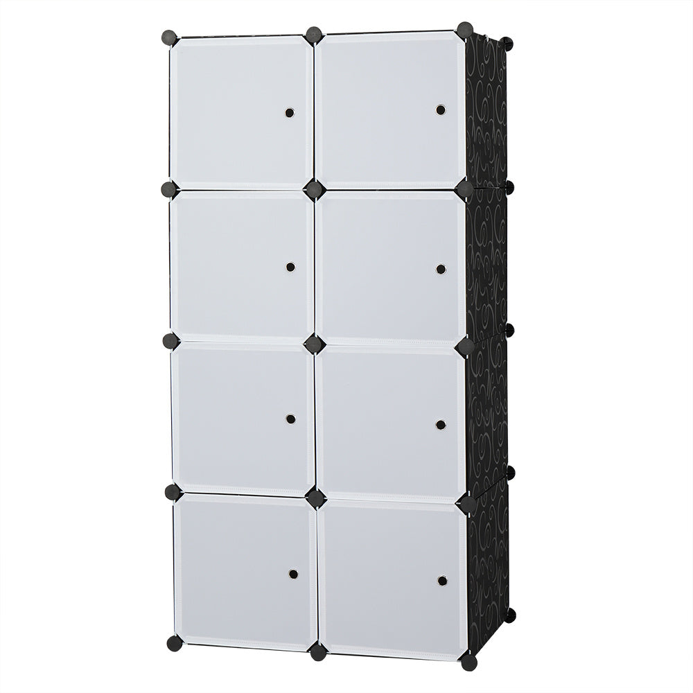 Freely Assemble DIY Style Rubik's Cube Wardrobe, Deepened 4 Layers And 8 Grids, 72x47x142cm