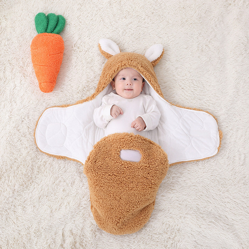 Maternal And Infant Products Newborn Lamb Velvet Quilt Baby Quilt Autumn And Winter Thickened Split-Leg Sleeping Bag Baby Quilt