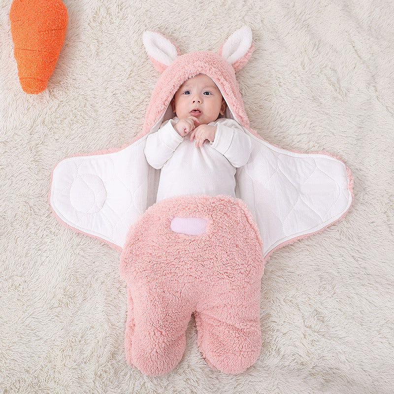 Maternal And Infant Products Newborn Lamb Velvet Quilt Baby Quilt Autumn And Winter Thickened Split-Leg Sleeping Bag Baby Quilt