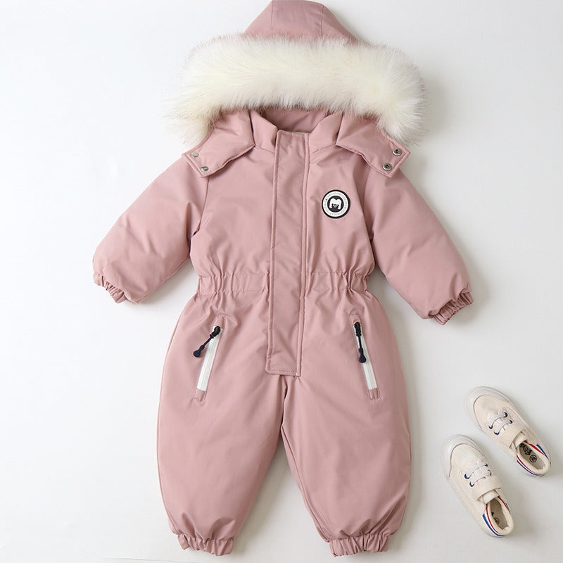 Baby Ski Suit One-Piece Suit Baby Climbing Suit Romper Winter New Children's One-Piece Suit