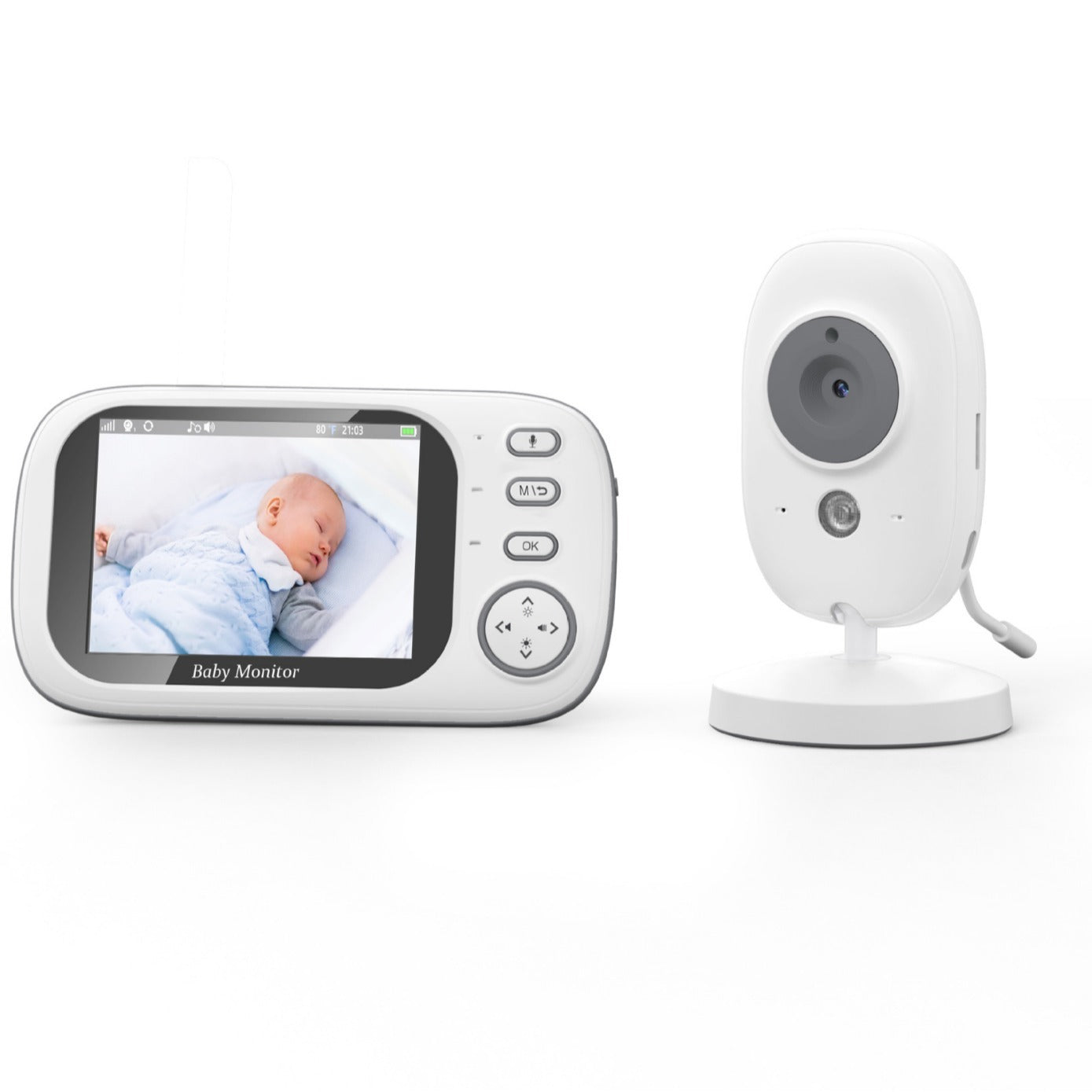 Wireless Voice Intercom With Screen Baby Monitor Sleep Children Monitoring