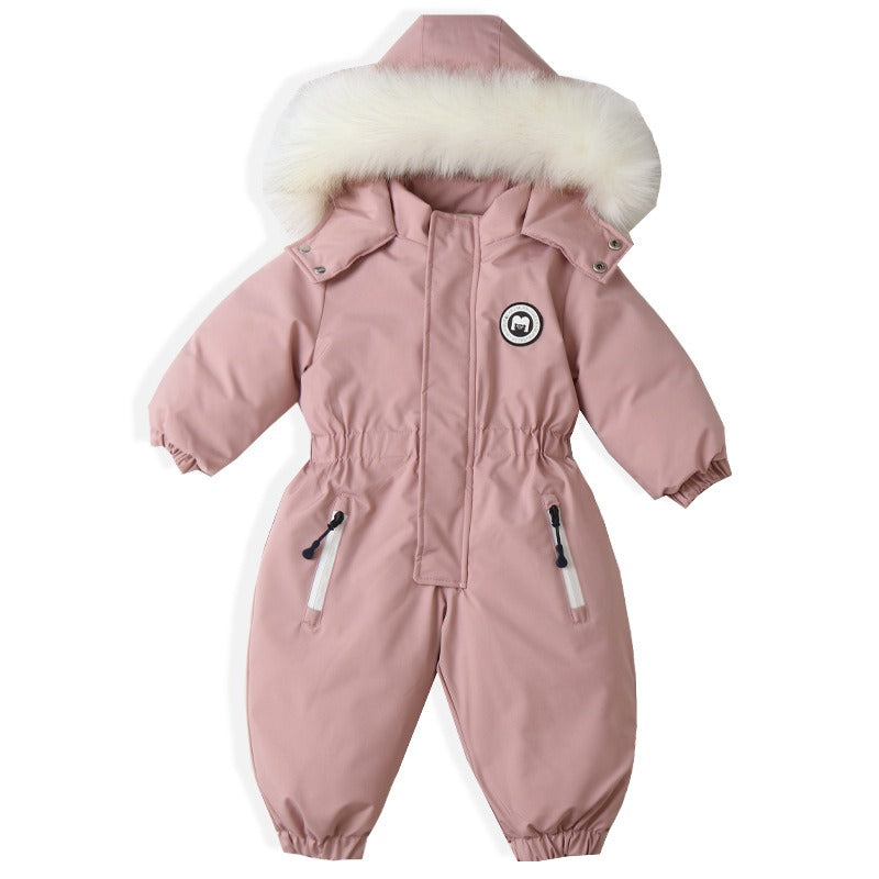 Baby Ski Suit One-Piece Suit Baby Climbing Suit Romper Winter New Children's One-Piece Suit