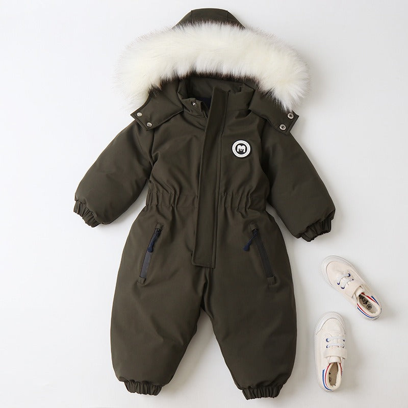 Baby Ski Suit One-Piece Suit Baby Climbing Suit Romper Winter New Children's One-Piece Suit