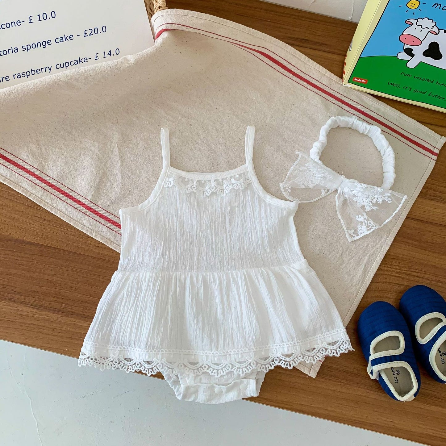 Ins Korean New Summer Baby Sling Lace Lace Skirt Romper Baby Cotton Sleeveless Jumpsuit