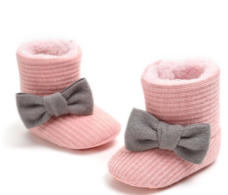 Baby Girl Shoes Crib Pram Knitted Snow boots Kids