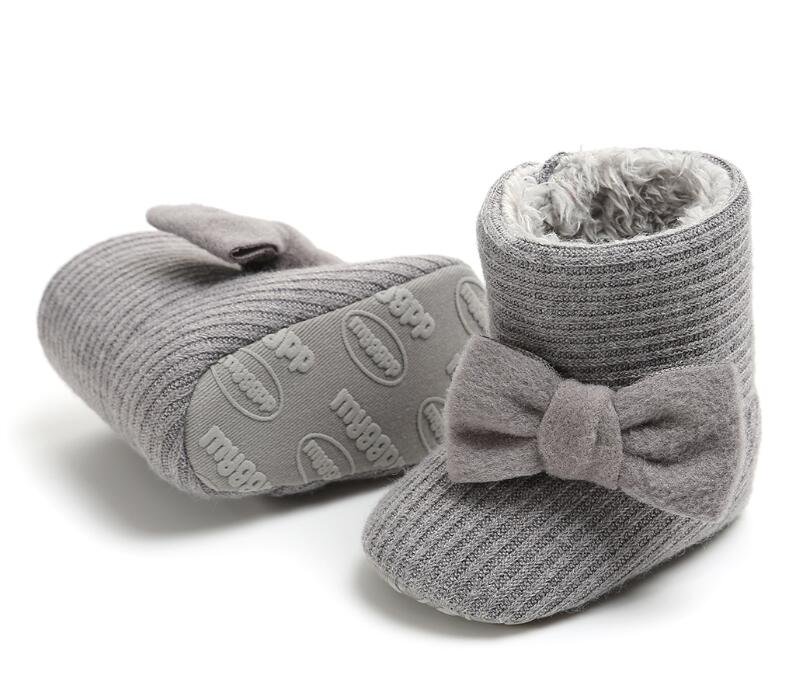 Baby Girl Shoes Crib Pram Knitted Snow boots Kids