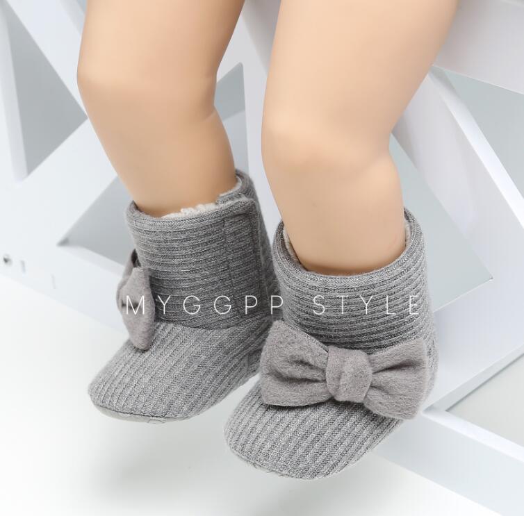 Baby Girl Shoes Crib Pram Knitted Snow boots Kids