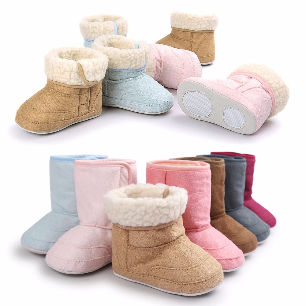 Baby Shoes Child Boot Newborn Thick Fur Booties