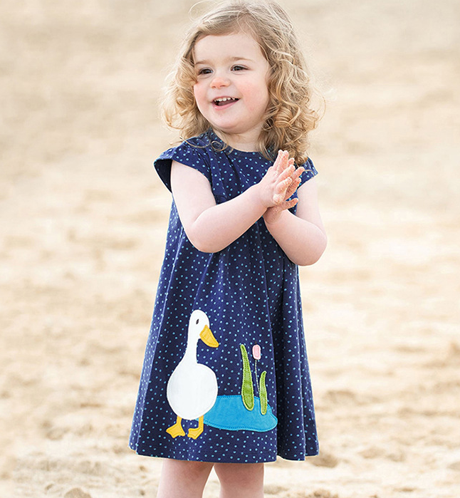 Summer children dress European and American children's dress Cotton girl dress