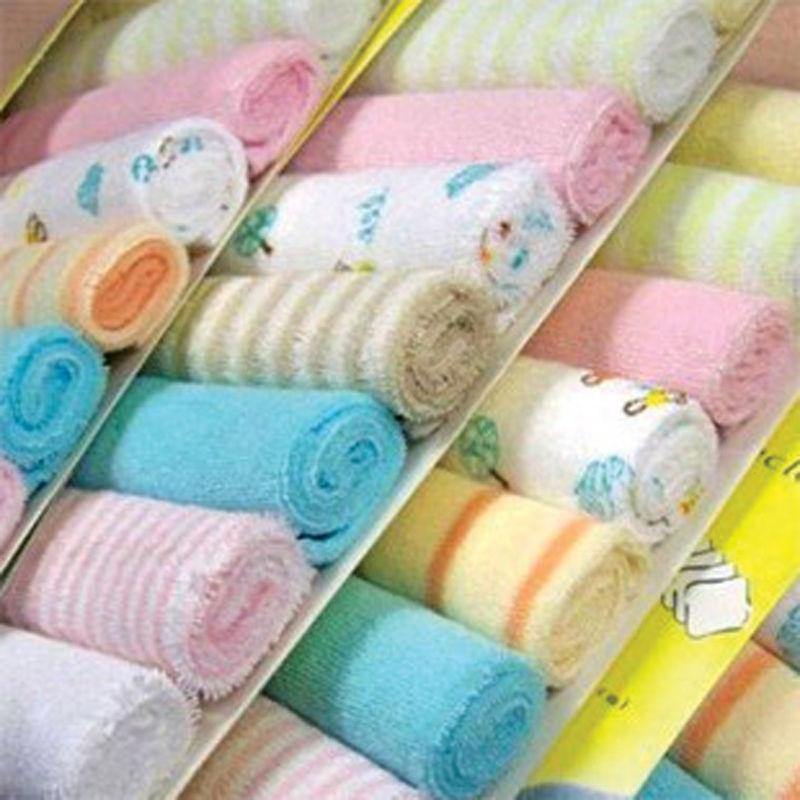 8Pcs Baby Infant Bath Towel Washcloths Bathing Feeding Wipes Cloth Baby Wash Cloth Soft for Newborn Kids Baby Care Nursing Towel