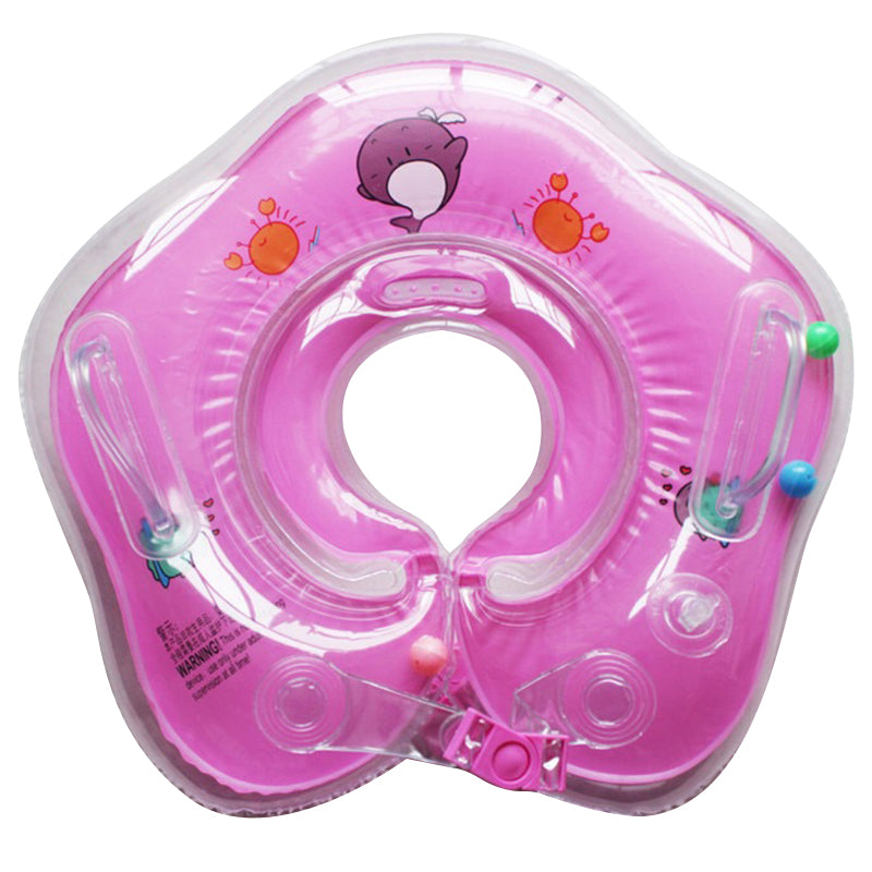 Baby-Halsring, verdickter Doppel-Airbag, Schwimmring für Neugeborene, Kristallring, aufblasbar, Halsring, Baby-Schwimmring