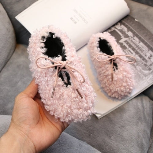 Children Kid Baby Girls Warm Flock Casual Shoes