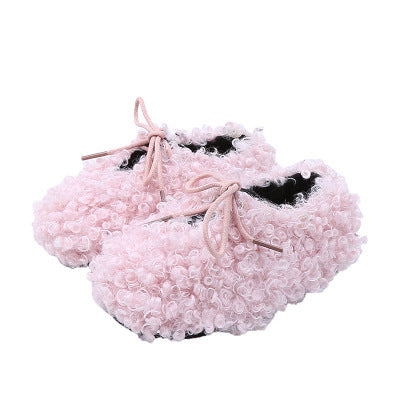 Children Kid Baby Girls Warm Flock Casual Shoes