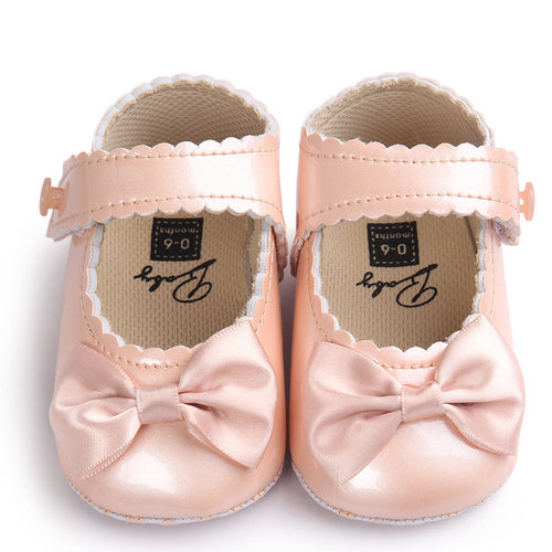 Cute Baby Bowknot Princess Shoes For Girls Soft