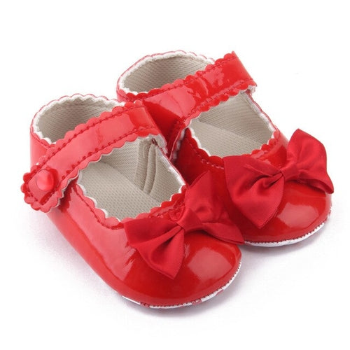 Cute Baby Bowknot Princess Shoes For Girls Soft