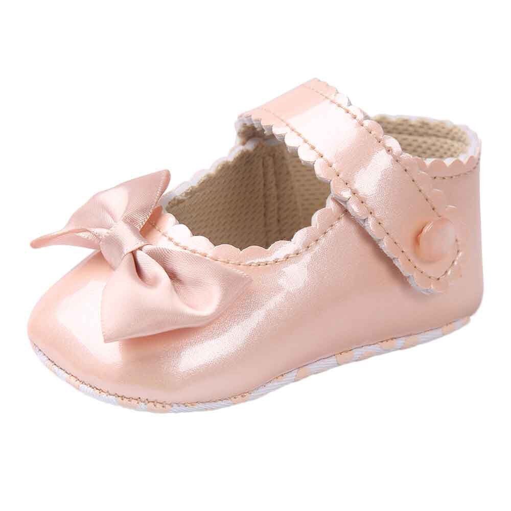 Cute Baby Bowknot Princess Shoes For Girls Soft