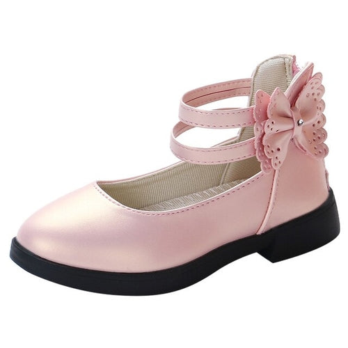 Cute Shoes Toddler Kids Baby Girls Flower Leather