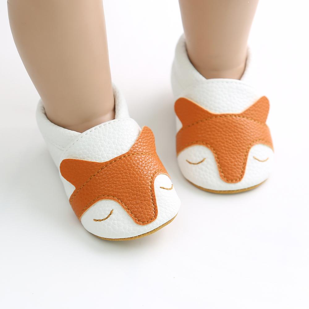 Cute fox Baby Shoes For Girls Soft Moccasins Shoes