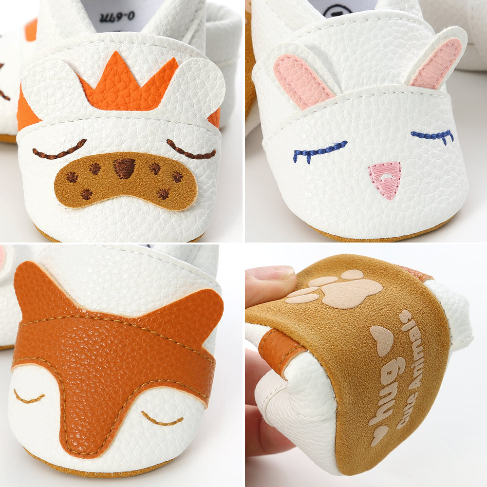 Cute fox Baby Shoes For Girls Soft Moccasins Shoes