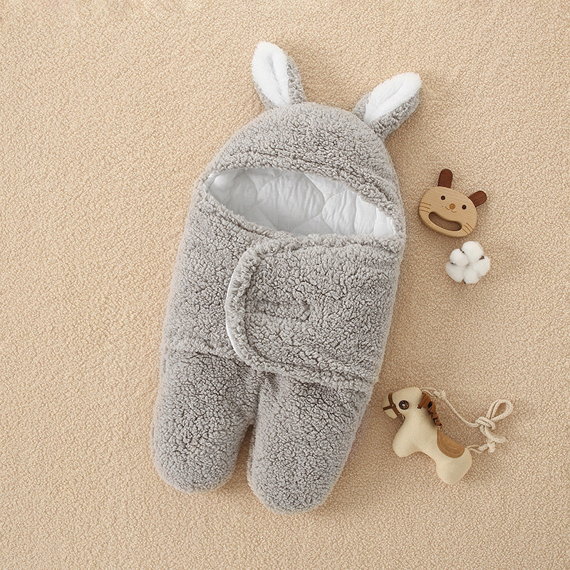 Maternal And Infant Products Newborn Lamb Velvet Quilt Baby Quilt Autumn And Winter Thickened Split-Leg Sleeping Bag Baby Quilt