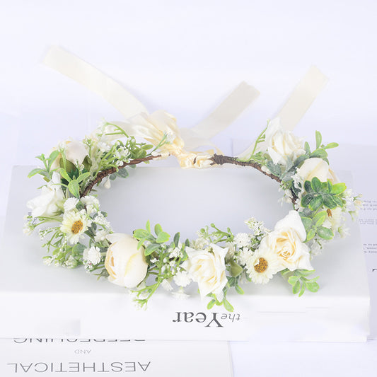 Bohemian Wreath Simulation Starry Sky Handmade Wrapped Headwear Mini Wedding Photography Girl Hair Accessories