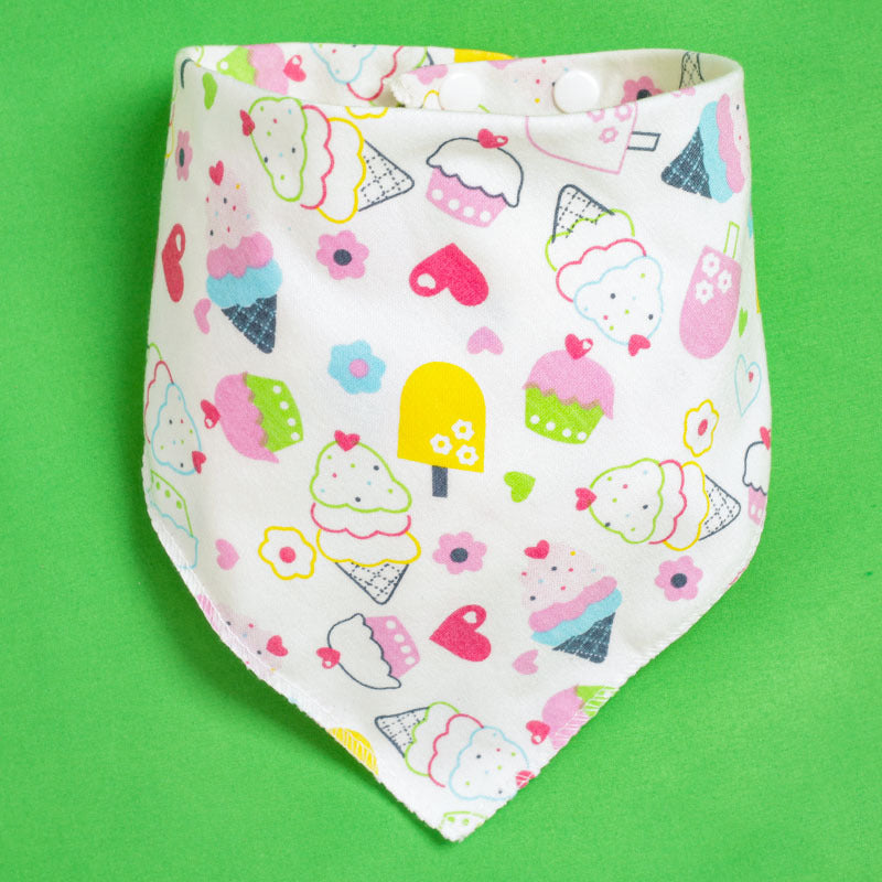 Baby Drooling Towel Baby Triangle Towel Double Layer According To The Buckle Newborn Children's Headscarf Bib Scarf