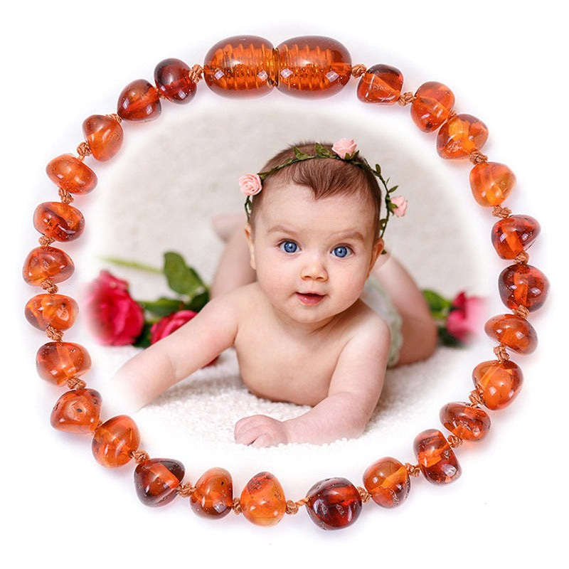 Baltic Sea Natural Amber Baby Bracelet Baby Diy Irregular Amber Hand String Jewelry