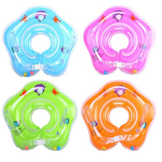 Baby Neck Ring Thickened Double Airbag Newborn Baby Swimming Ring Crystal Ring Inflatable Neck Ring Baby Swimming Ring